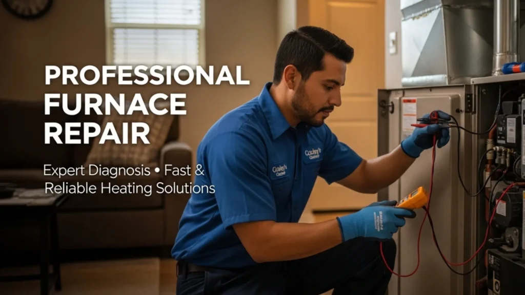 Residential heating repair service in Arizona home