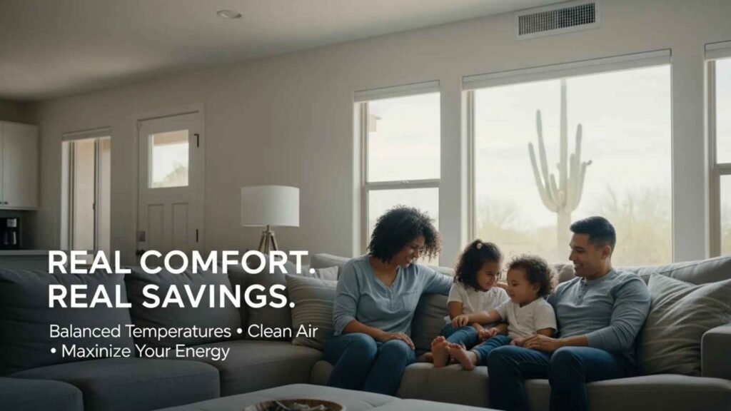 improved home comfort after duct sealing