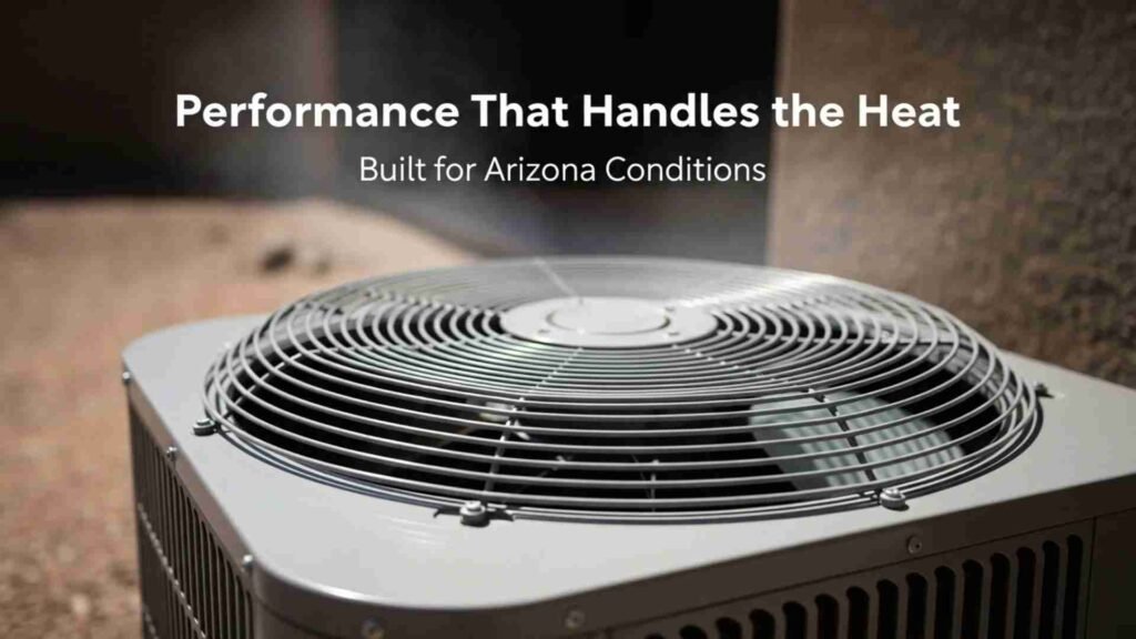 air conditioning unit working in extreme Arizona heat