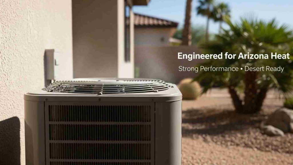 air conditioning unit operating in Scottsdale Arizona heat