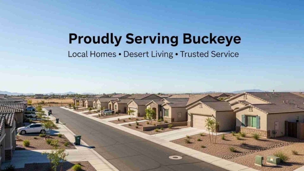 residential homes in Buckeye Arizona neighborhood