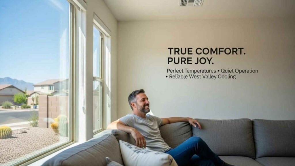 satisfied HVAC customer in Glendale AZ home