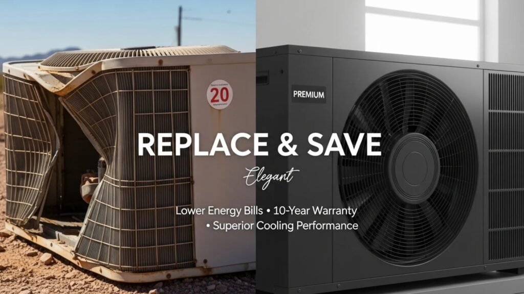 old vs new HVAC system comparison energy efficiency