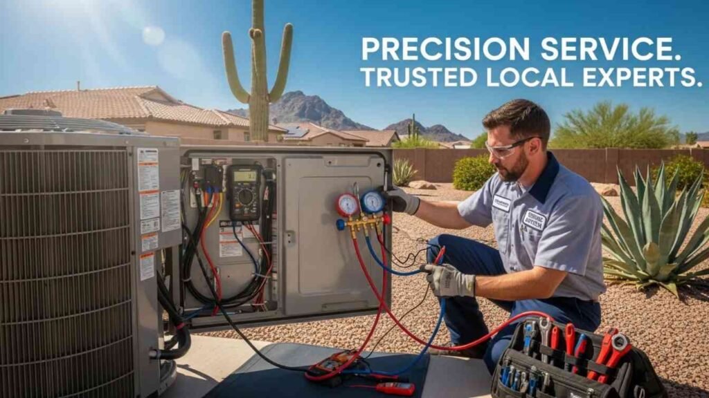 HVAC technician working in Anthem AZ