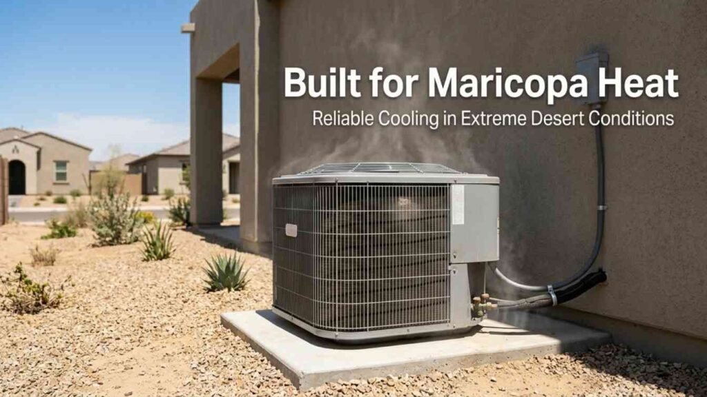 air conditioning unit in Maricopa Arizona desert climate