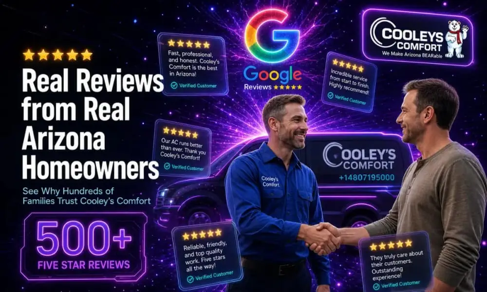 Cooley’s Comfort HVAC customer reviews in Arizona