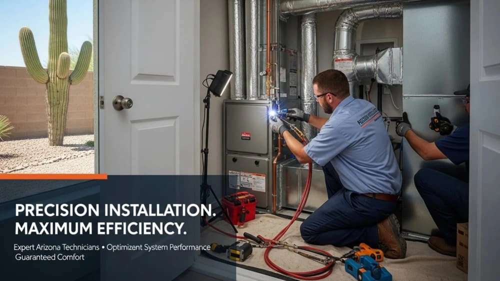 HVAC installation service in Arizona residential property